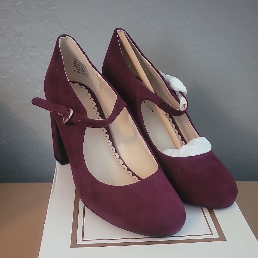 Charter Club Plum Mary Jane Heels